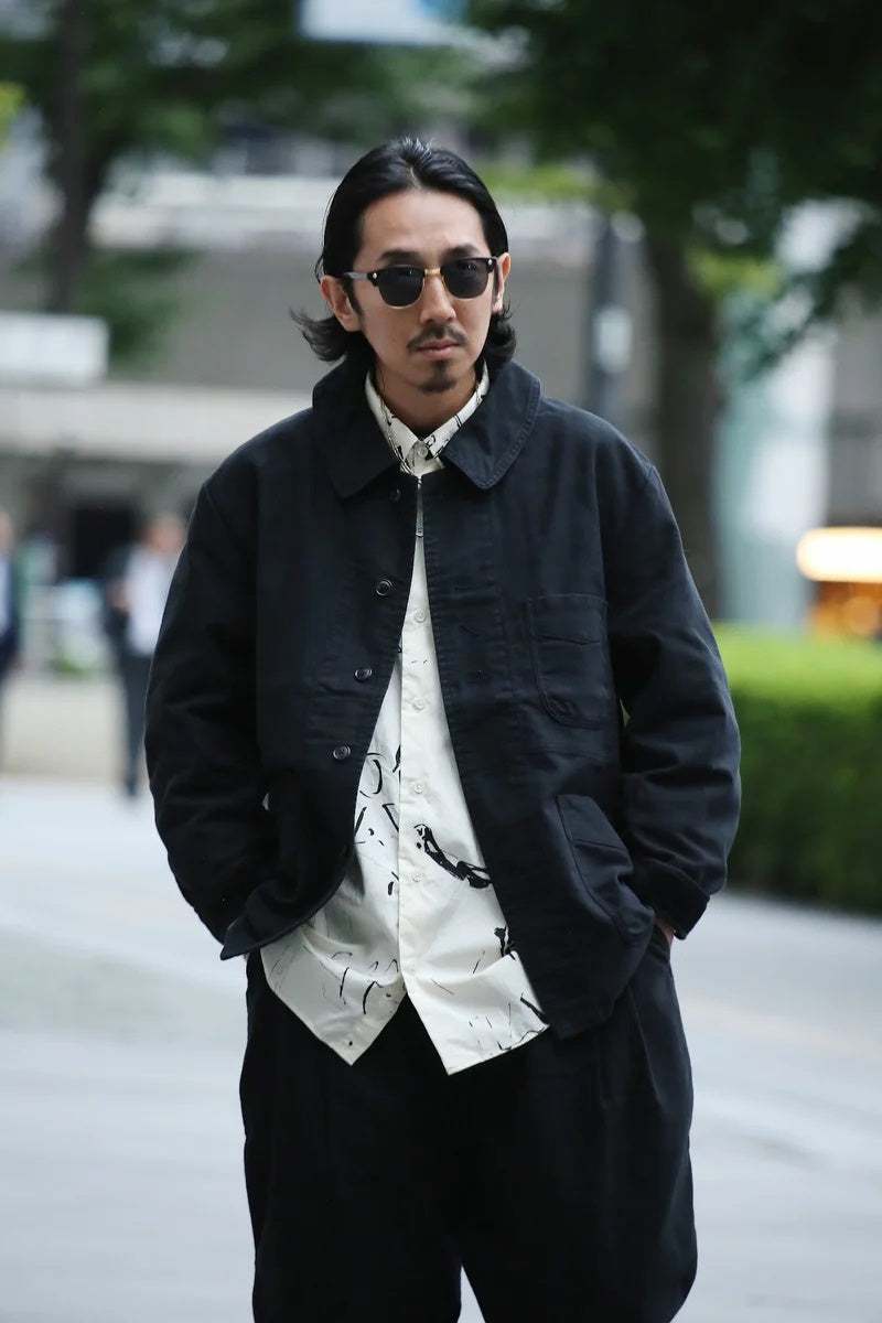 PORTER CLASSIC - ROLL UP HAWAIIAN OUTDOOR SHIRT - BEIGE