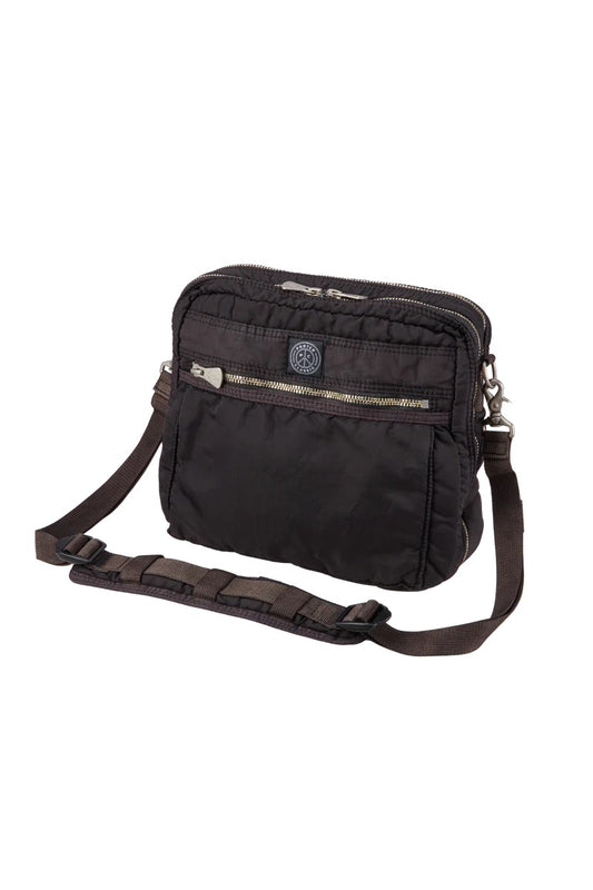 PORTER CLASSIC - SUPER NYLON SIMPLE SHOULDER BAG - BLACK