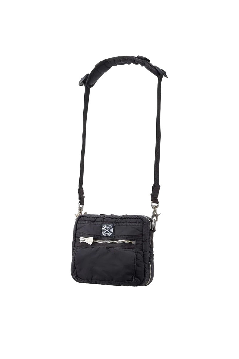 PORTER CLASSIC - SUPER NYLON SIMPLE SHOULDER BAG MINI - BLACK