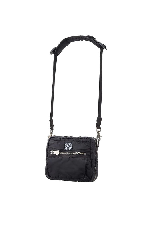 PORTER CLASSIC - SUPER NYLON SIMPLE SHOULDER BAG MINI - BLACK