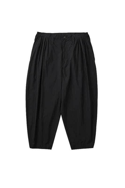 PORTER CLASSIC - POPLIN BEBOP PANTS - BLACK
