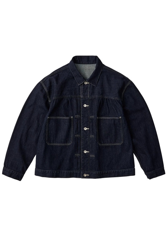 PORTER CLASSIC - STEINBECK DENIM JACKET - DARK NAVY