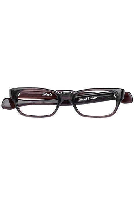 1960s FRANCE VINTAGE EYEWEAR -SELECTA BROWN SMOKE - OPT-073