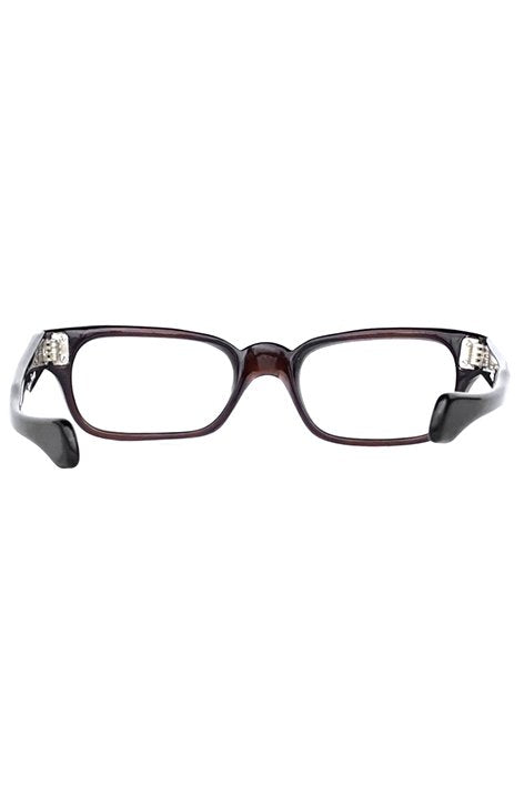 1960s FRANCE VINTAGE EYEWEAR -SELECTA BROWN SMOKE - OPT-073