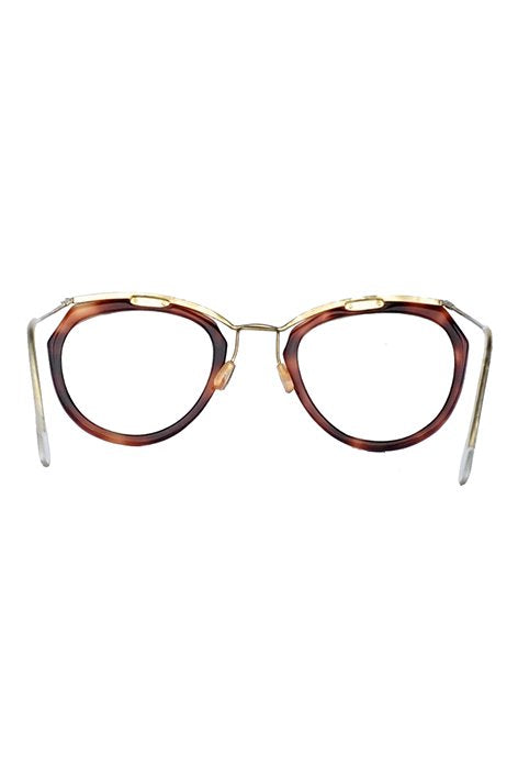 1960s FRANCE VINTAGE EYEWEAR -AMOR STYLE DEMI AMBER - OPT-076