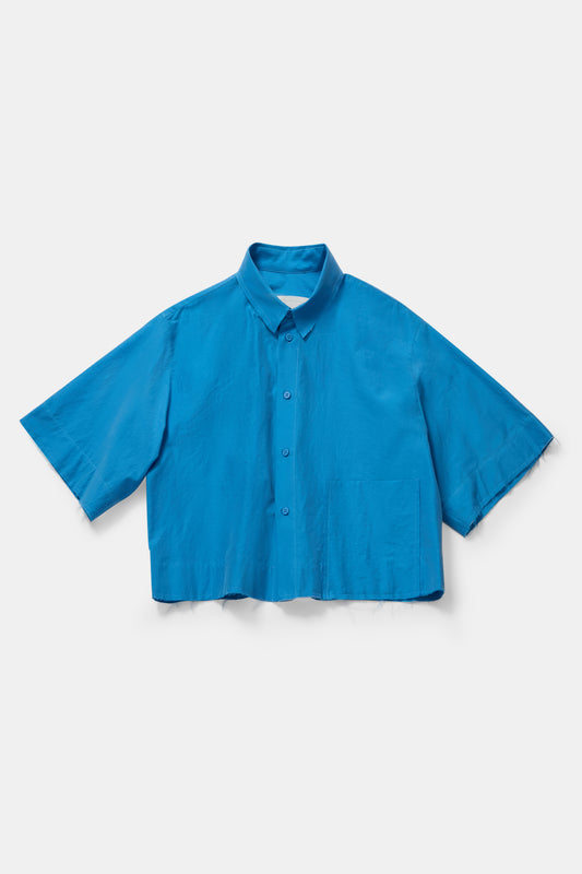 toogood - THE BOXER SHIRT COTTON SILK - CORNFLOWER