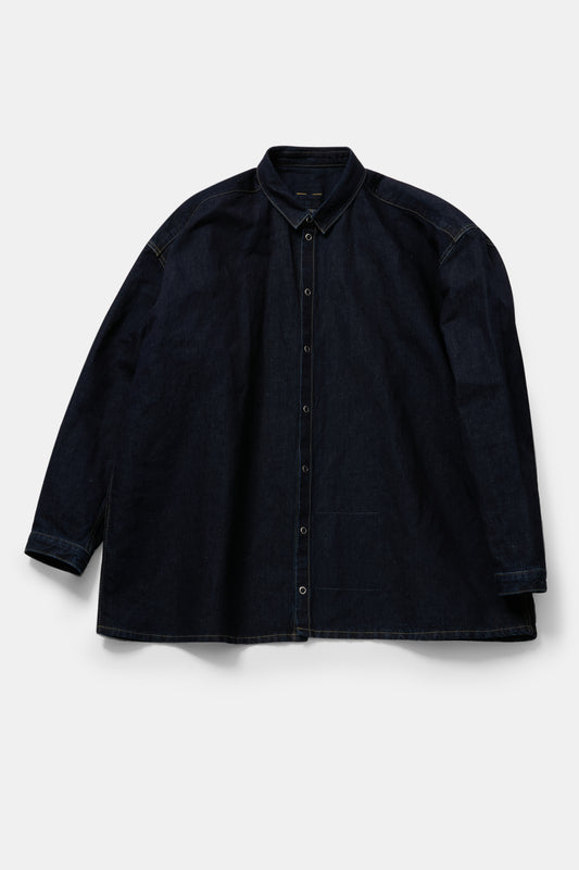 toogood - THE DRAUGHTSMAN SHIRT 8OZ RINSED DENIM - INDIGO