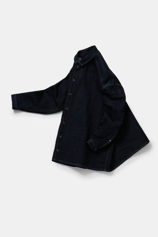 toogood - THE DRAUGHTSMAN SHIRT 8OZ RINSED DENIM - INDIGO