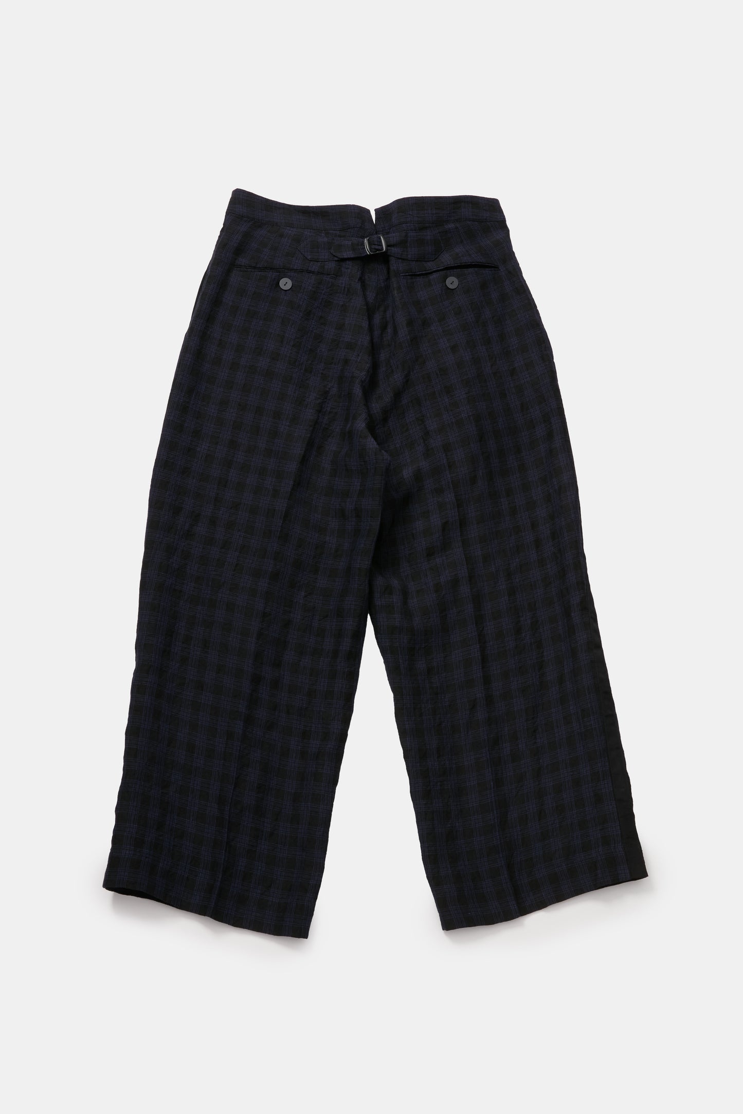 toogood - THE MAGICIAN TROUSER LINEN CHECK - MIDNIGHT