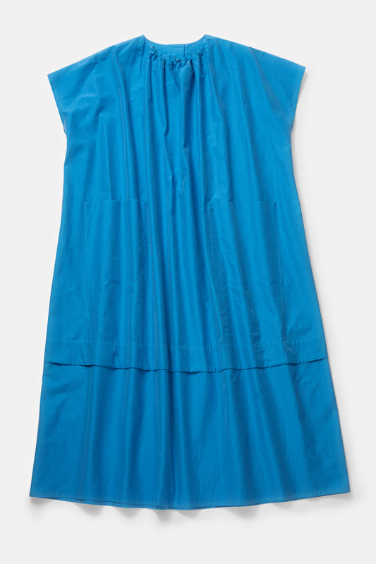 toogood - THE POET DRESS COTTON SILK - CORNFLOWER